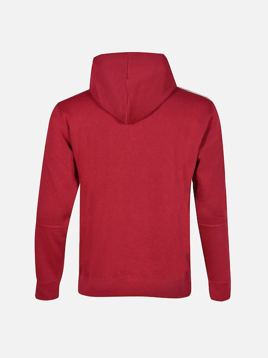 Champion Men's Sweatshirt with Hood and Pockets Red