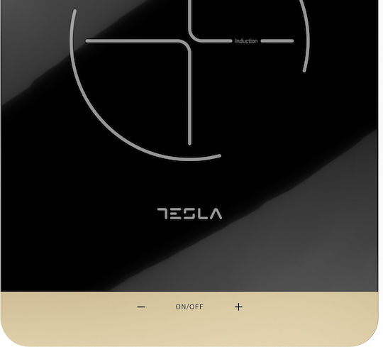 Tesla Επιτραπέζια Εστία Επαγωγική Μονή Μαύρη