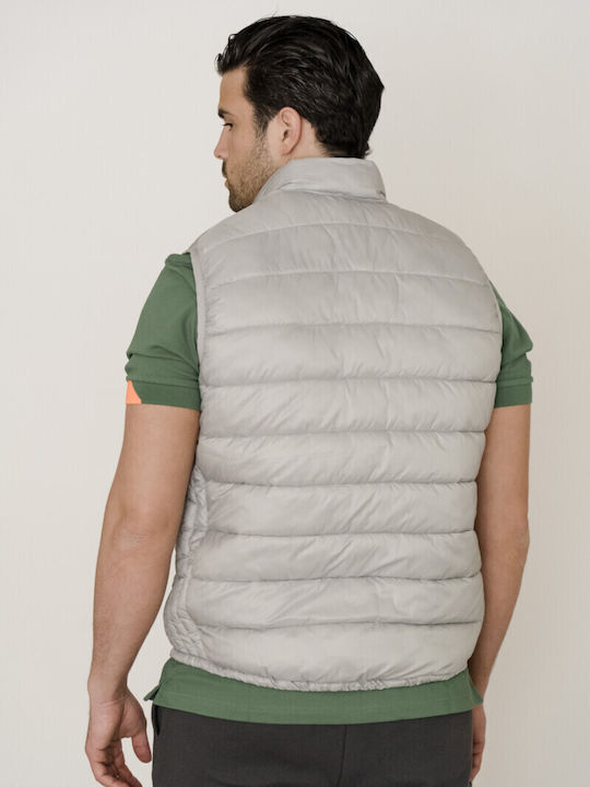 Replay Men's Sleeveless Puffer Jacket Gray