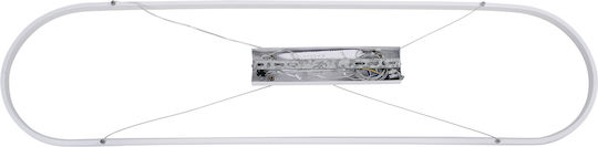 GloboStar Bolivar Висящо Осветително Тяло Бял 120x30см.