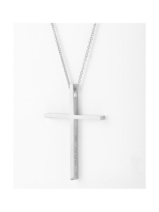 Fa Cad'oro White Gold Cross 14K