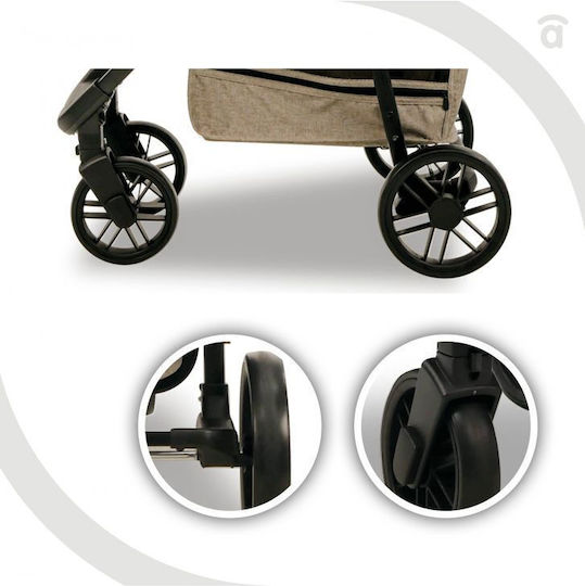 Asalvo Ness Reglabil Cărucior pentru Bebeluși Potrivit pentru Nou-născut Pădure 8.9kg