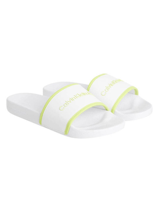 Calvin Klein Institutional Women's Slides White