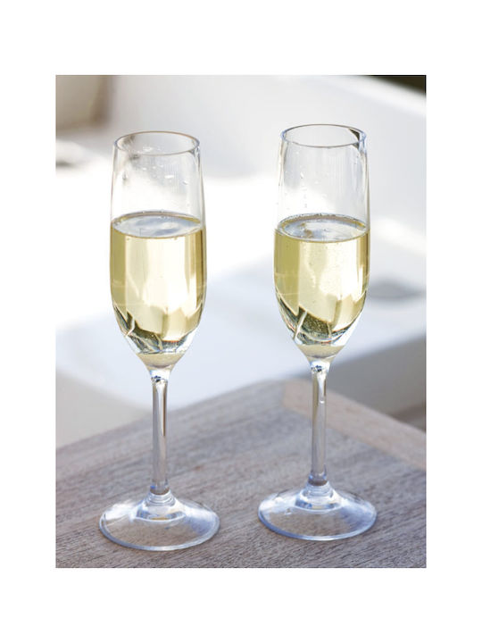 Marine Business Set of Glasses Champagne made of Plastic Stemmed 235ml 6pcs