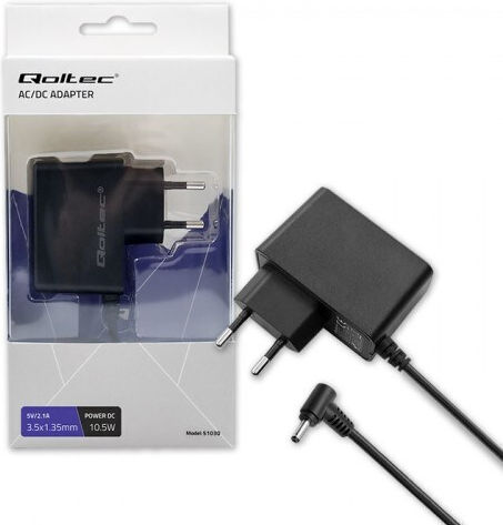 Qoltec Универсален Захранващ Блок 5V 2.1A с Мощност 10.5W (51030)