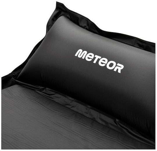 Meteor Αυτοφούσκωτο Ημίδιπλο Υπόστρωμα Camping 200x66cm Πάχους 3.8cm Μαύρο