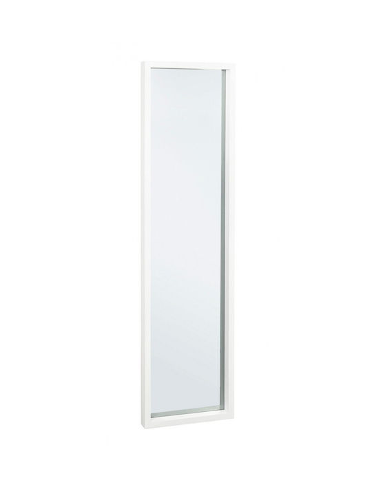 Bizzotto Tiziano Wall Mirror Full Length with White Wooden Frame 122x32cm 1pcs