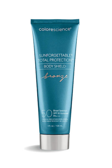 Colorescience Sunforgettable Total Protection Waterproof Sunscreen Body Lotion SPF50 Tinted Bronze 120ml