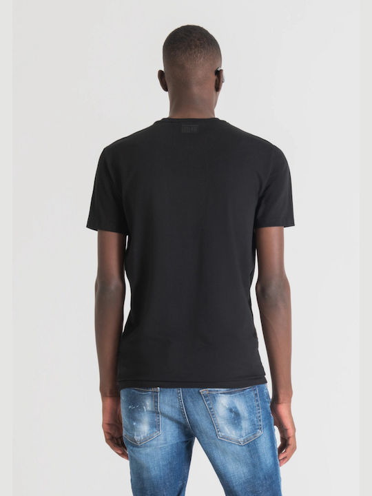 Antony Morato Miami T-shirt Bărbătesc cu Mânecă Scurtă Negru