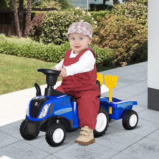 HomCom Tractor Mașină Ride On Pentru 12+ Luni Albastru