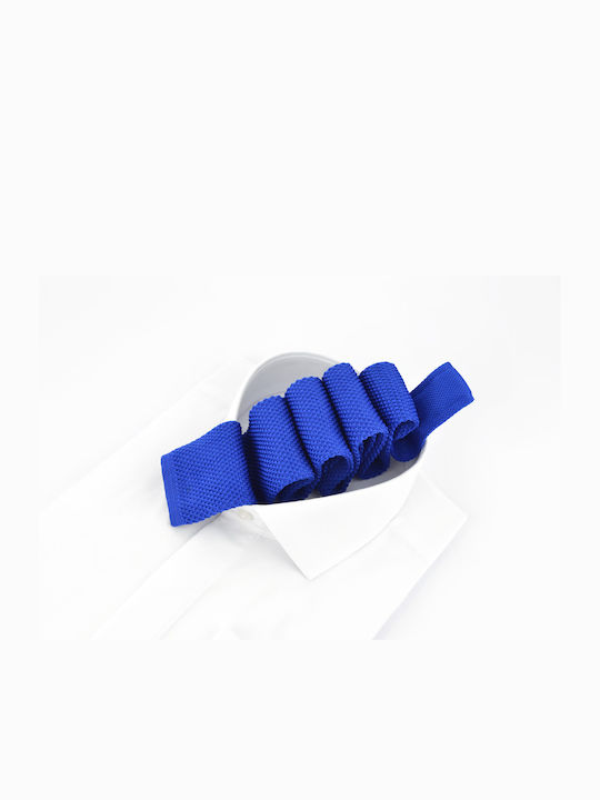 Krawatte gestrickt NV033 Nino Venturi Blau Roa-Electric