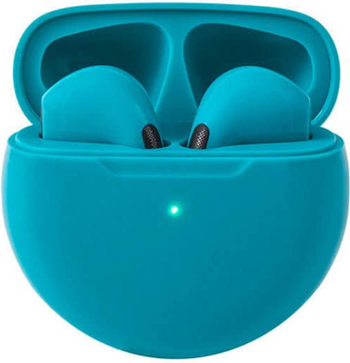 Moye Aurras 2 In-ear Bluetooth Handsfree Ακουστικά με Θήκη Φόρτισης Cerulean Blue