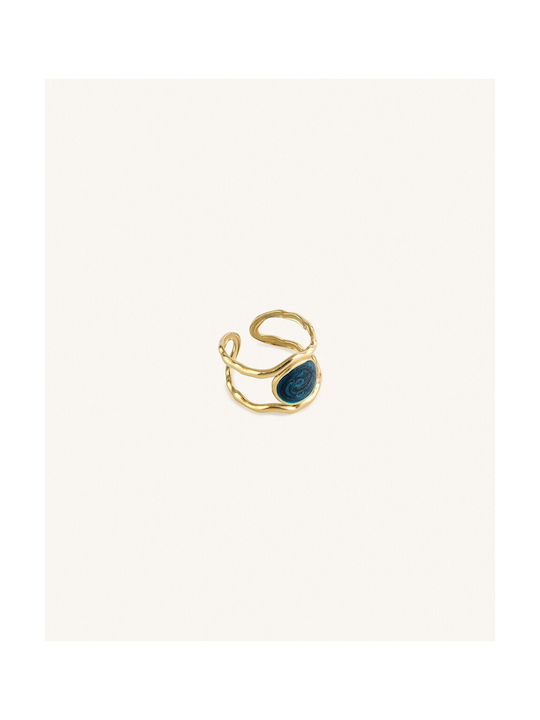 StanStefan Women's Gold Ring from Steel Aigiptian