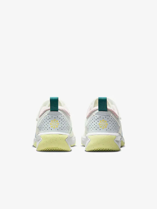 Omni Multi Court Ps Kids Sports Shoes Running with Hoop & Loop Closure Summit White / Citron Tint / Mineral Teal / Cobalt Bliss
