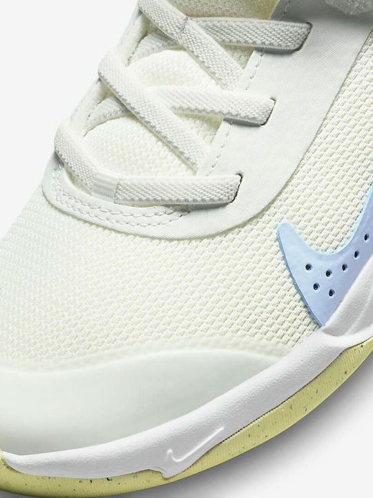 Omni Multi Court Ps Kids Sports Shoes Running with Hoop & Loop Closure Summit White / Citron Tint / Mineral Teal / Cobalt Bliss