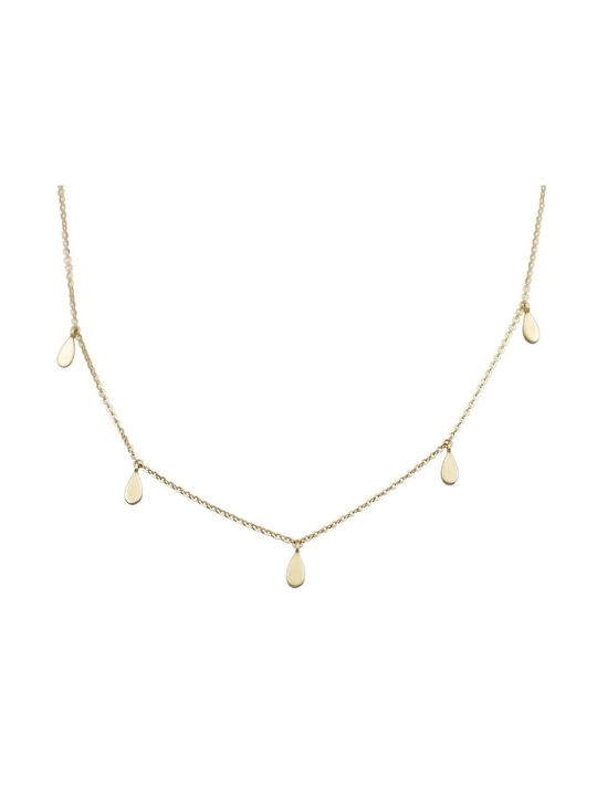 Gold necklace F32902. 9 Carat gold necklace