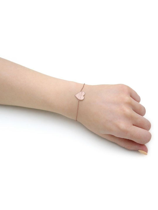 Women's bracelet Radley London RYJ3076 made of pink gold plated silver 925.