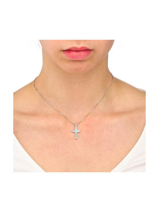 Cross in white gold 14 carat STXR05 14 carat