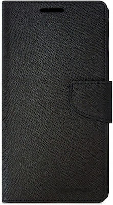 Fancy Synthetic Leather Book Black (Galaxy A14)