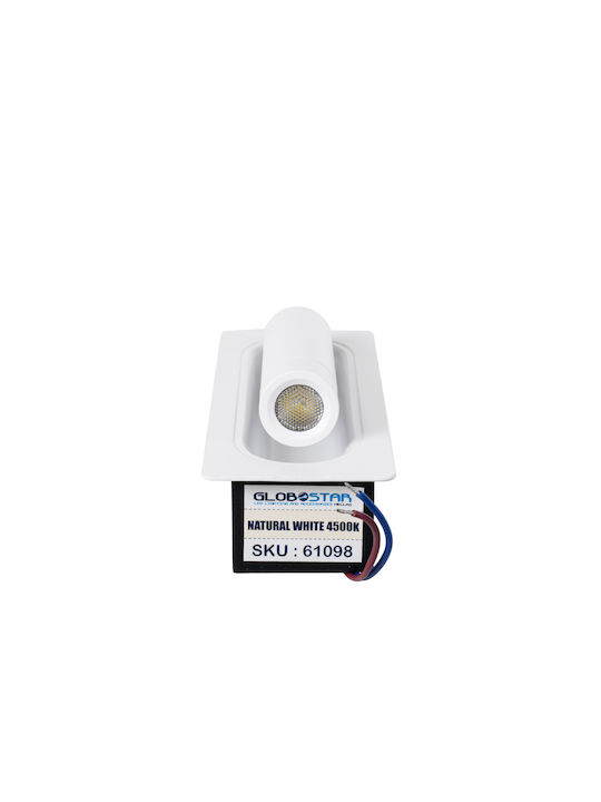 GloboStar Manhattan Modern Leuchte Wand mit Integrierter LED und Neutralweißes Licht 7x17cm