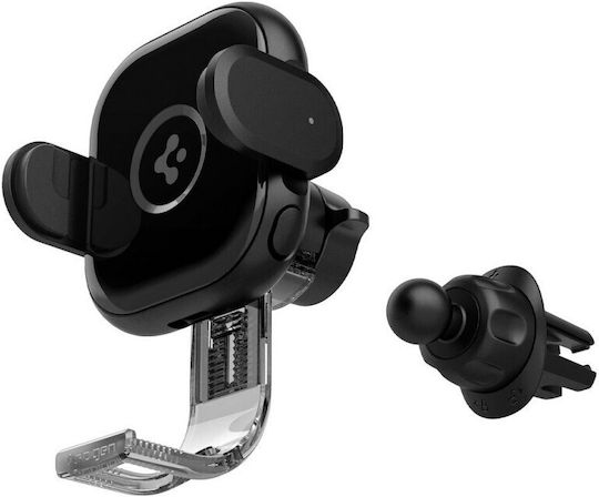 Spigen UTS12W Onetap Car Mobile Mount with Adjustable Hooks and Wireless Charging Black