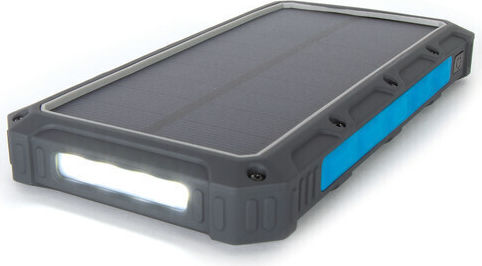 Companion Ηλιακό Power Bank 16000mAh με 2 Θύρες USB-A και Θύρα USB-C Μπλε