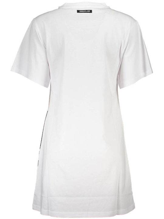 Roberto Cavalli Summer Mini T-Shirt Dress White