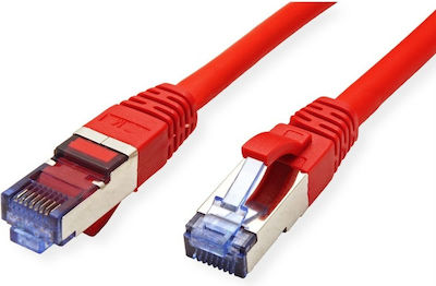 Lanberg S/FTP Cat.6a Ethernet Network Cable 10m Red 1pcs