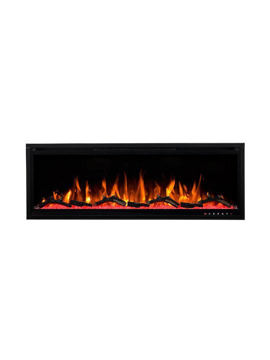Hitense Wall Mounted Electric Fireplace 1600W 101.7x45cm Black