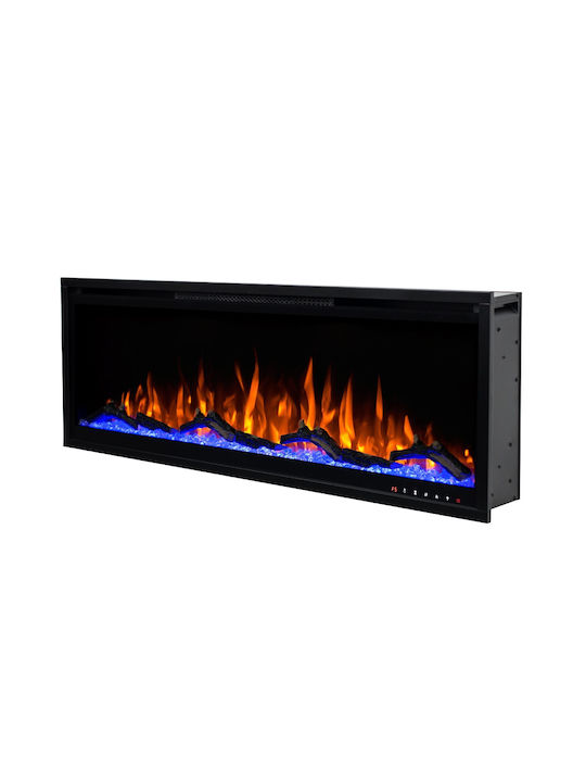 Hitense Wall Mounted Electric Fireplace 1600W 101.7x45cm Black