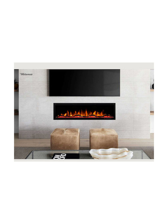 Hitense Wall Mounted Electric Fireplace 1600W 101.7x45cm Black