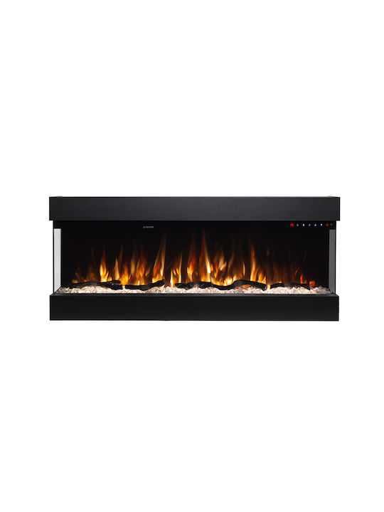 Hitense 43 Wandmontiert Elektrischer Kamin 1600W 110.2x48.4cm Schwarz