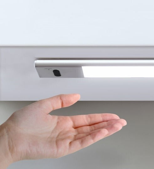 Emuca Rechargeable LED Light Linear for Cabinets with Battery Powered and Motion Sensor 1pcs