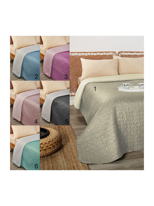 Whitegg L068 Κουβερλί Μονό Microfiber 2 Petrol 160x240cm