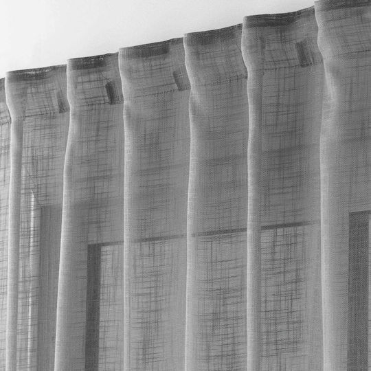 Douceur d'Intérieur Curtain with Tab Top L-C Haltona Gray 140x240cm