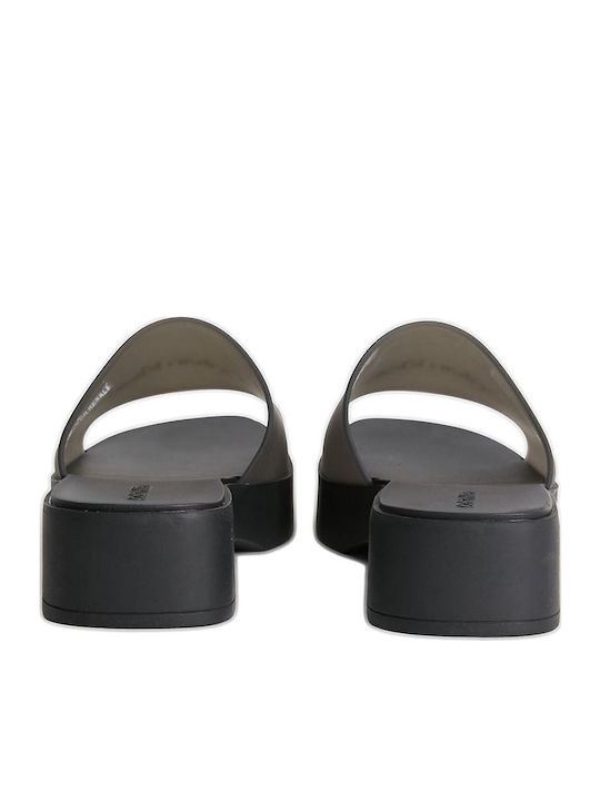 Platforme Dama De Vară Tip Slip On Negre