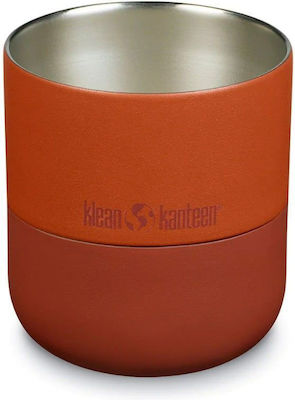 Klean Kanteen Rise Lowball Glass Thermos Stainless Steel BPA Free Autumn Glaze 295ml with Mouthpiece