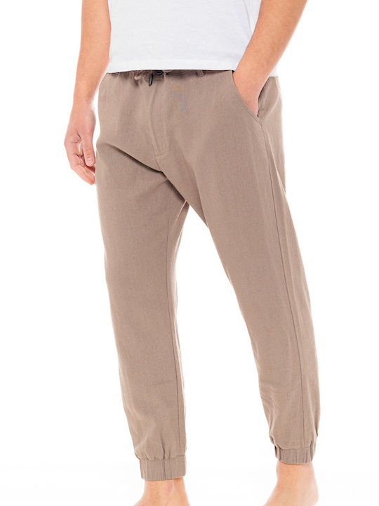 Trousers Elastic Beige
