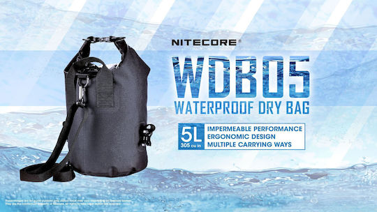 NiteCore Waterproof Backpack Bag 5L Black
