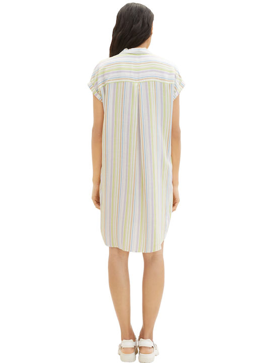 Tom Tailor Sommer Mini Hemdkleid Kleid Gestreift