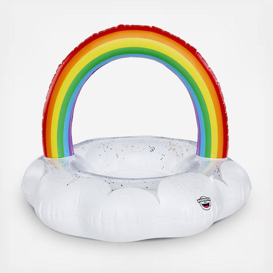 Bigmouth Βρεφικό Σωσίβιο Swimtrainer με Μήκος 66εκ. για 1-3 Ετών Λευκό Ουράνιο Τόξο
