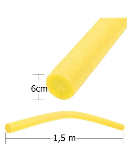 Summertiempo Foam Swimming Pool Noodle 150x6cm Yellow