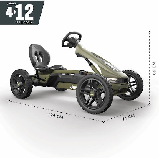 Rally Cherokee Go Kart Cu Un Loc Cu Pedală Inspirat Verde Pentru 6+ Ani