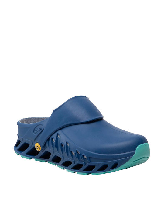 Scholl Anatomic Clogs Blue