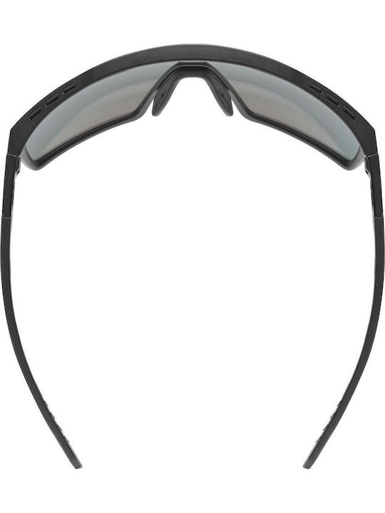 Uvex MTN Perform 2216 Unisex Sunglasses with Black Plastic Frame and Silver Mirror Lens S5330392216