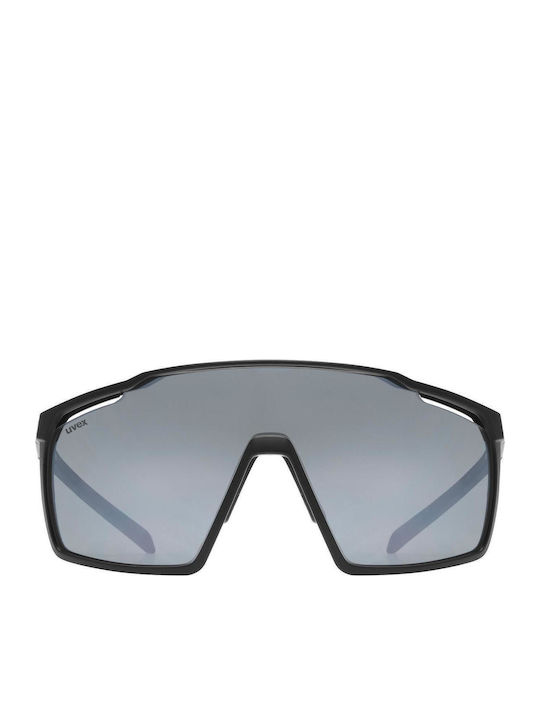 Uvex MTN Perform 2216 Unisex Sunglasses with Black Plastic Frame and Silver Mirror Lens S5330392216