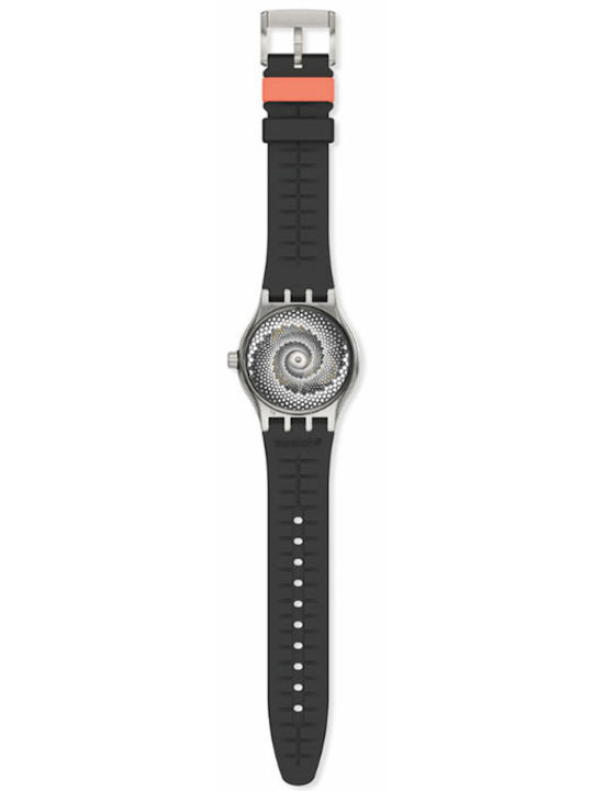Swatch Swatch Women's Watch Automatic with Black Rubber Strap