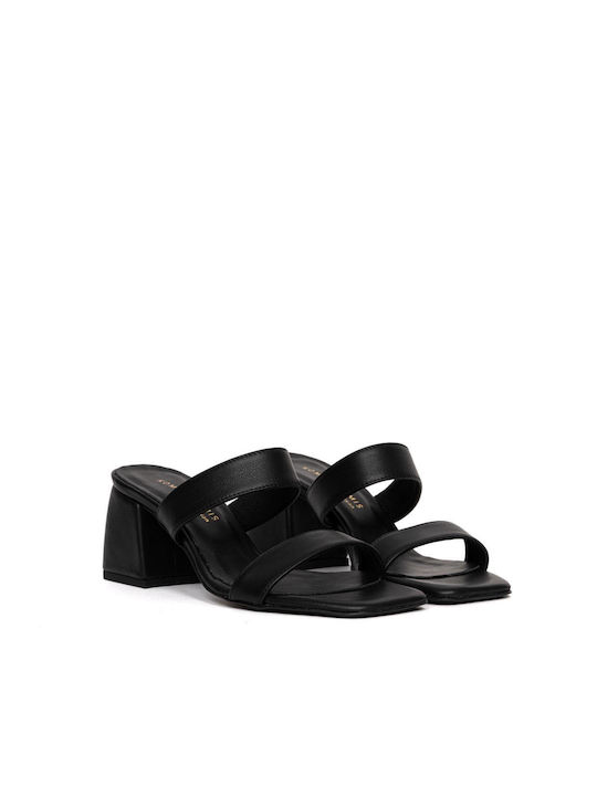 Komis & Komis Chunky Heel Mules Black