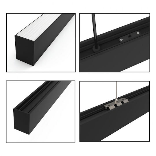 Inlight LED Γραμμικό Φωτιστικό Οροφής 30W IP20 Μ90xΒ7xΥ5εκ.