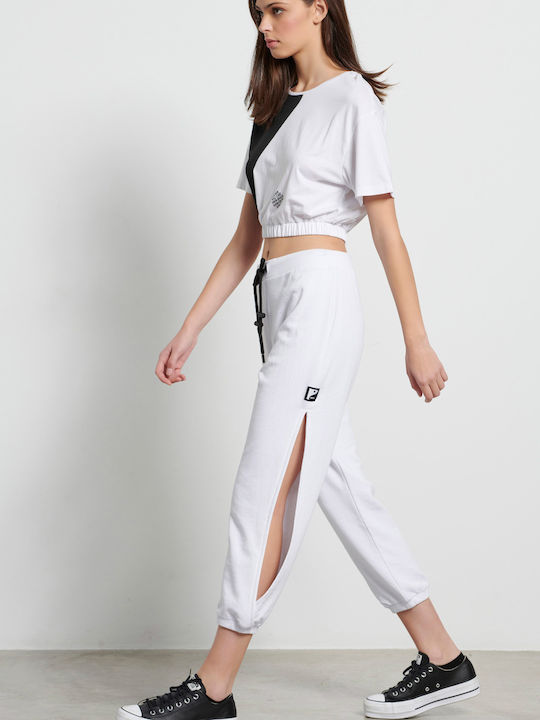 Pantaloni de Trening cu elastic Alb
